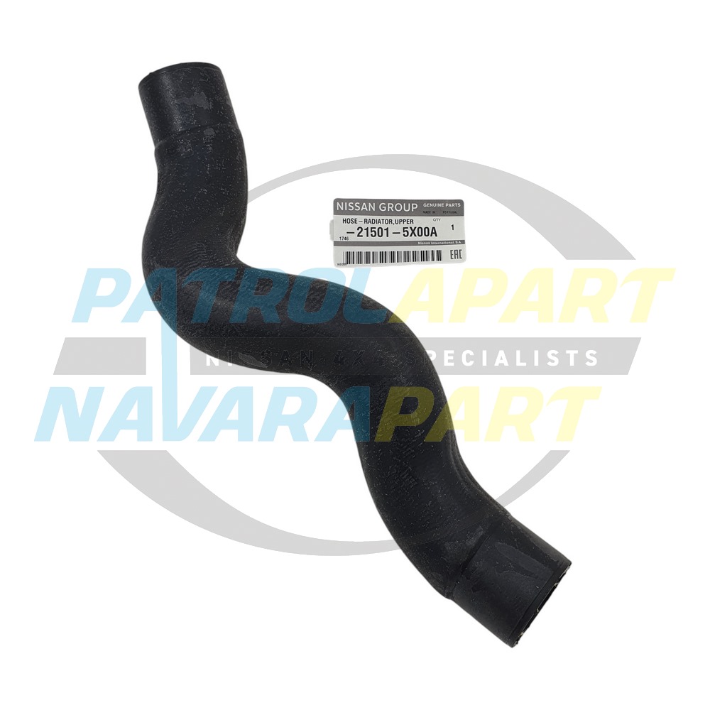 Genuine Nissan Upper Radiator Hose - Nissan Navara D40 Spanish VSK YD25 (01/2010 on)