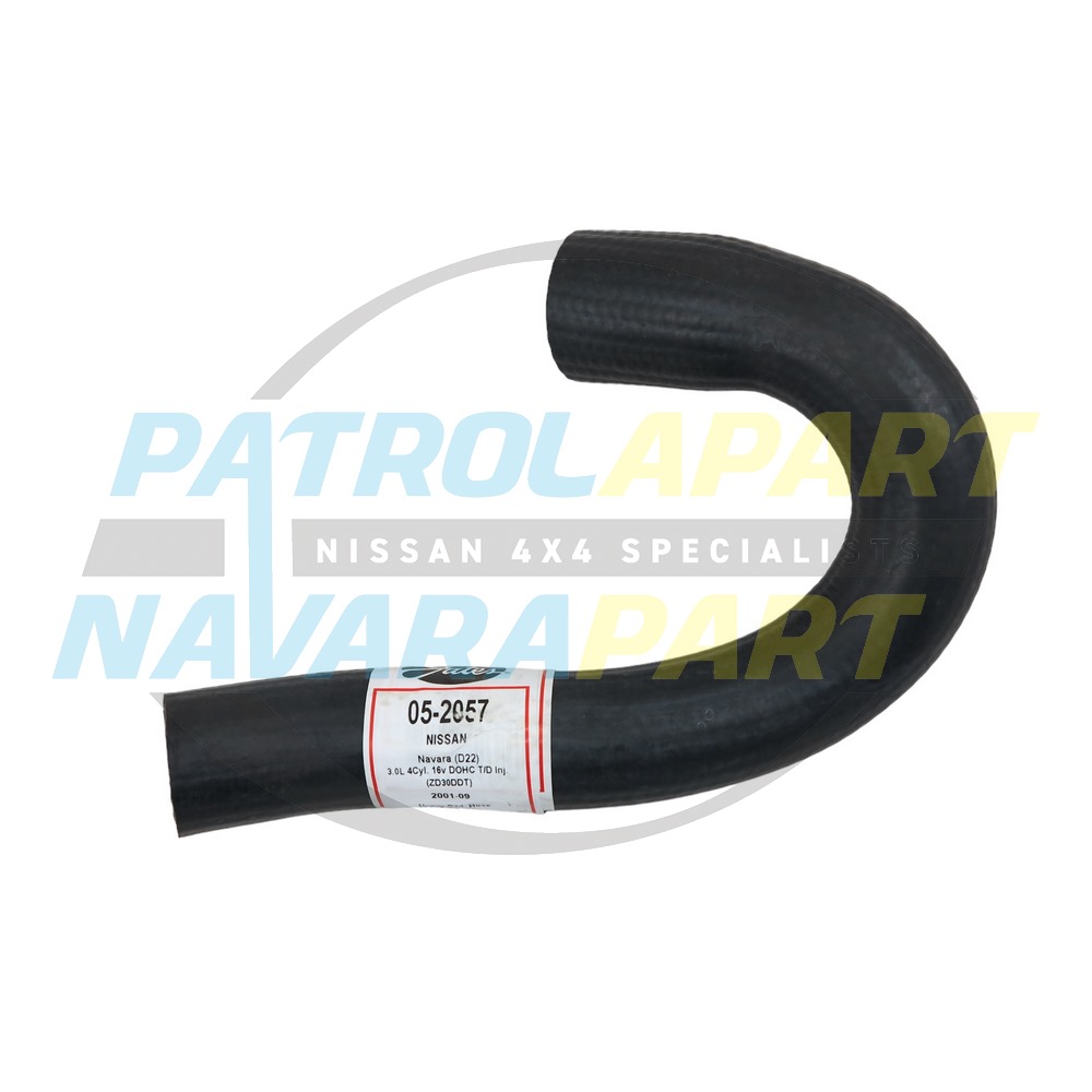 Upper Top Radiator Hose - Nissan Navara D22 ZD30 4x4