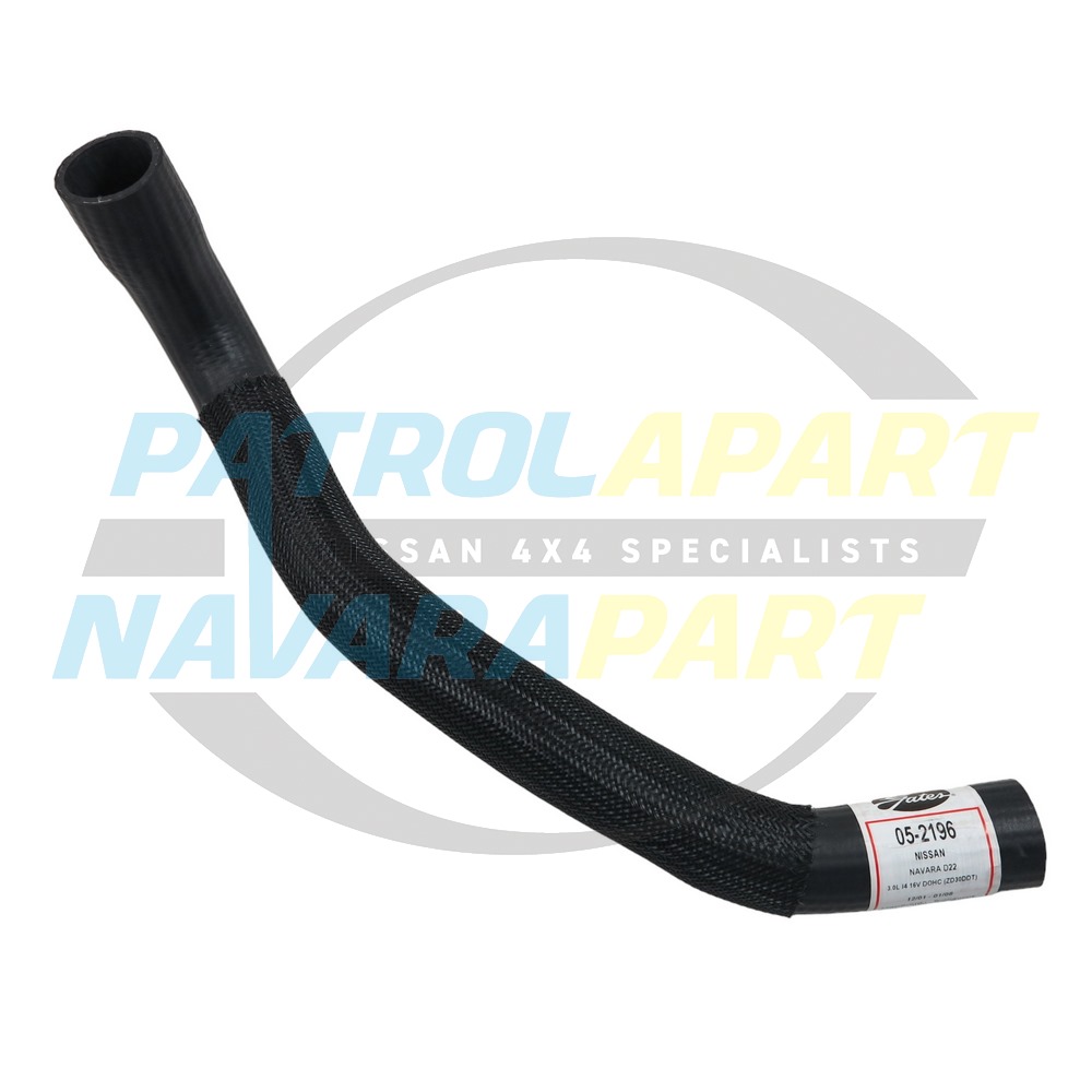 Gates Lower Radiator Hose Engine Side - Nissan Navara D22 ZD30