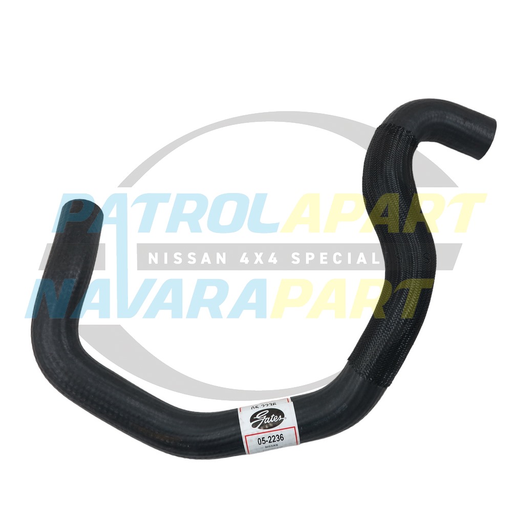 Gates Lower Bottom Radiator Hose - Nissan Navara D22 Diesel YD25