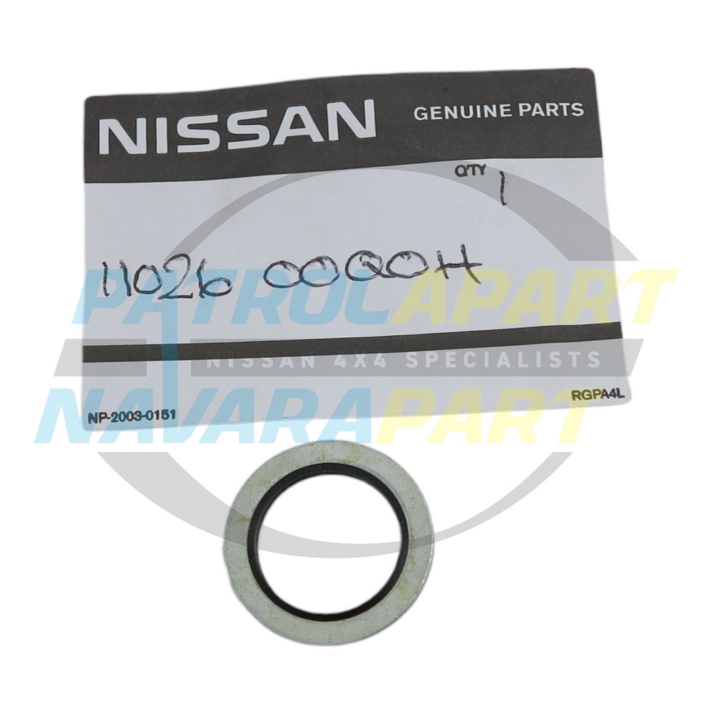 Genuine Nissan Sump Plug Washer - Navara D40 R51 (Spanish VSK) with V9X Engine