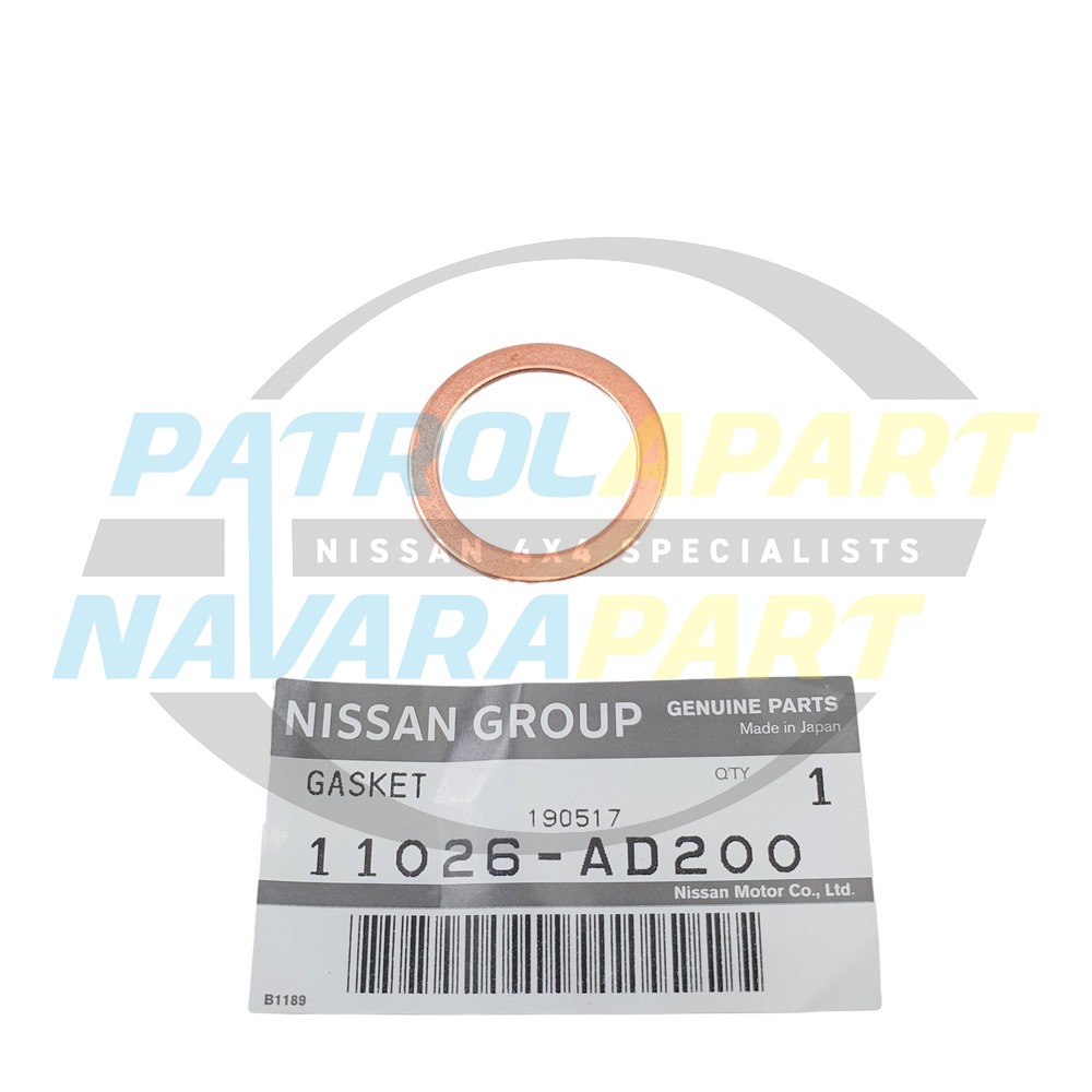 Genuine Nissan Sump Turbo Drain Washer Gasket - Nissan Navara D22 D40 R51 YD25