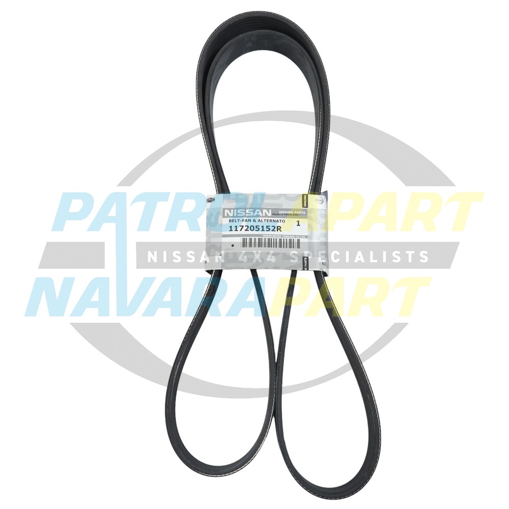 Genuine Nissan Alternator Serpentine Belt - Navara D23 NP300