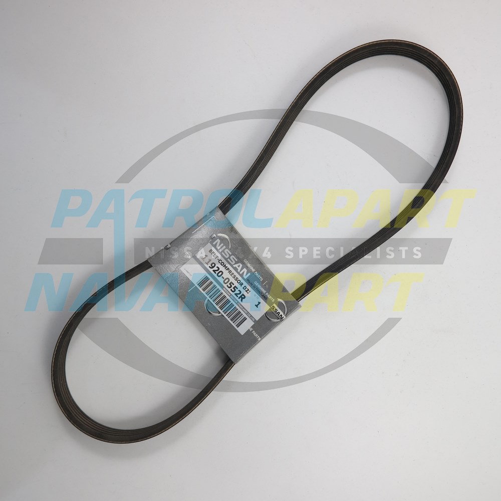 Genuine Nissan A/C Stretch Belt - Nissan Navara D23 NP300