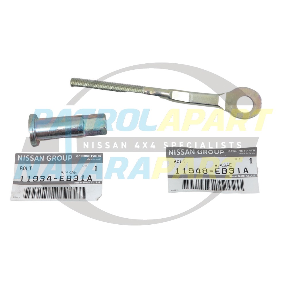 Genuine Nissan Tensioner Adjuster Bolt & Nut - Nissan Navara D40 Nissan Pathfinder R51 YD25
