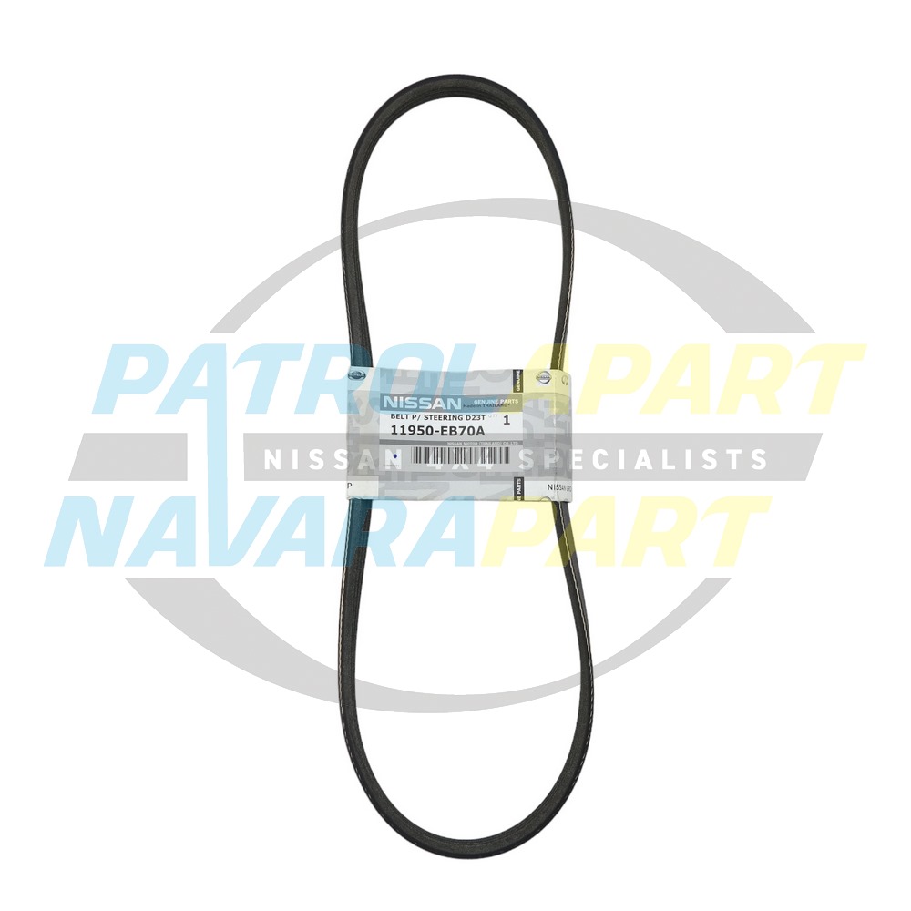 Genuine Nissan Power Steering Belt - Navara D40 Thai Spanish YD25 & Pathfinder R51
