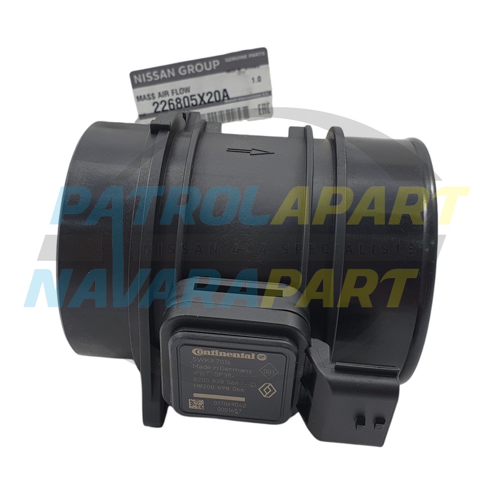 Genuine Nissan MAF Air Flow Sensor - Nissan Navara D40 Pathfinder R51 V9X