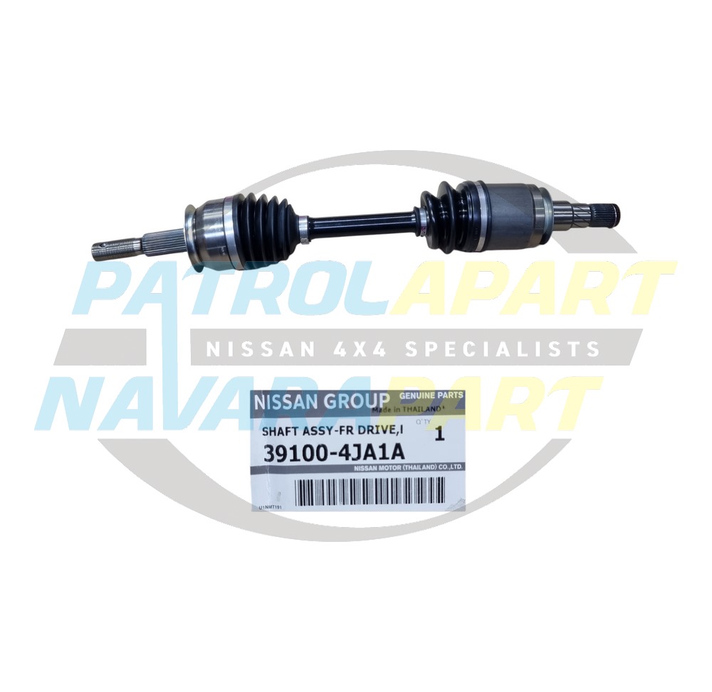 Genuine Nissan Front CV Axle Driveshaft Assembly - Navara D23 NP300 S1-4