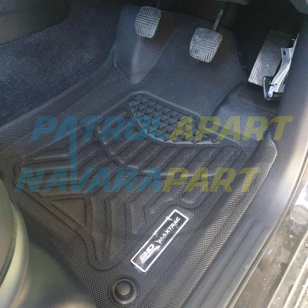 TruFit 3D Rubber Floor Mats MAXTRAC - Nissan Navara D23 NP300 Dual Cab