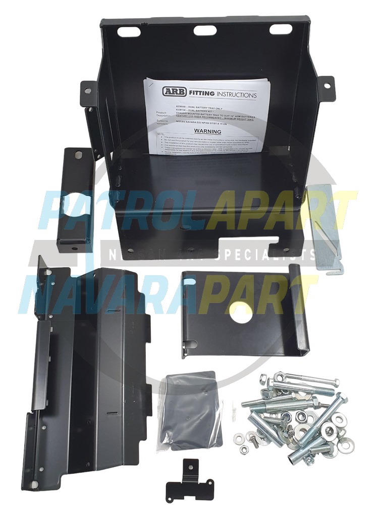 ARB Dual Battery Tray under Chassis for Nissan Navara D23 NP300