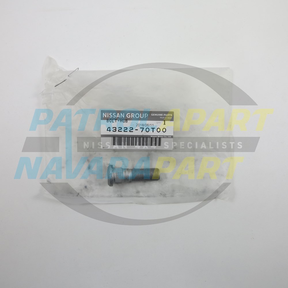 Genuine Nissan Rear Wheel Stud - Nissan Navara D40