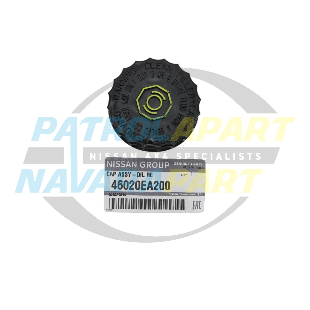 Brake Master Reservoir Cap - Genuine Nissan Navara D40 Pathfinder R51