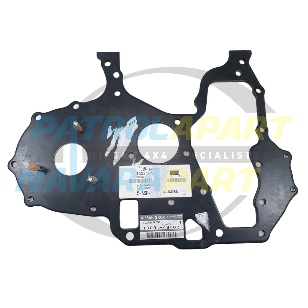 Genuine Nissan Silvertop Early Timing Cover Case Plate TD42 - Nissan Patrol Y60 GQ