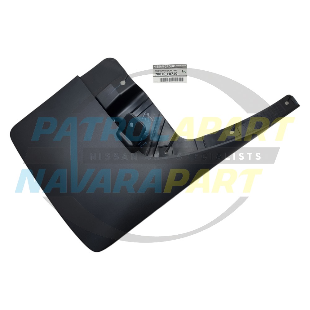 Genuine Nissan RHR Mudflap - Nissan Navara D40 Thai MNT YD25