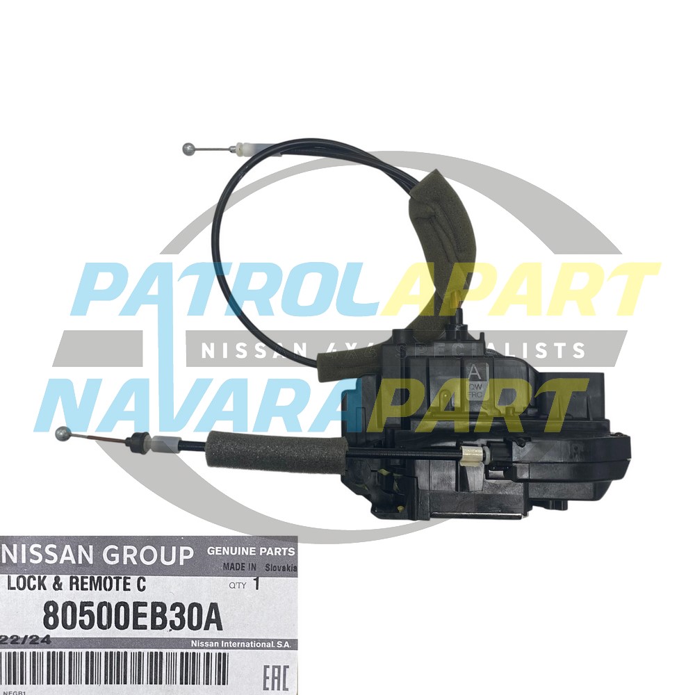 Genuine Door Lock Mechanism Right Hand Front - Nissan Navara D40 (Spanish VSK) & Nissan Pathfinder R51
