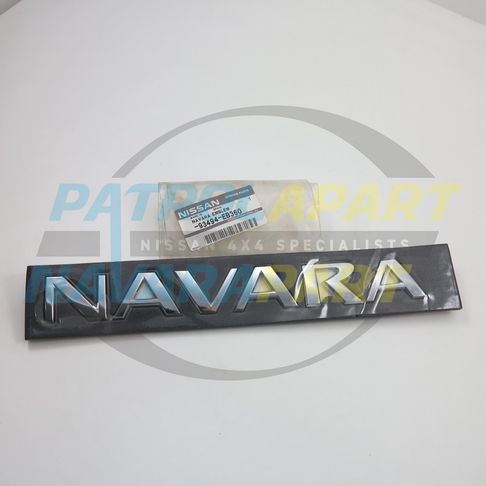 Genuine Nissan Tailgate Emblem - Nissan Navara Spanish D40