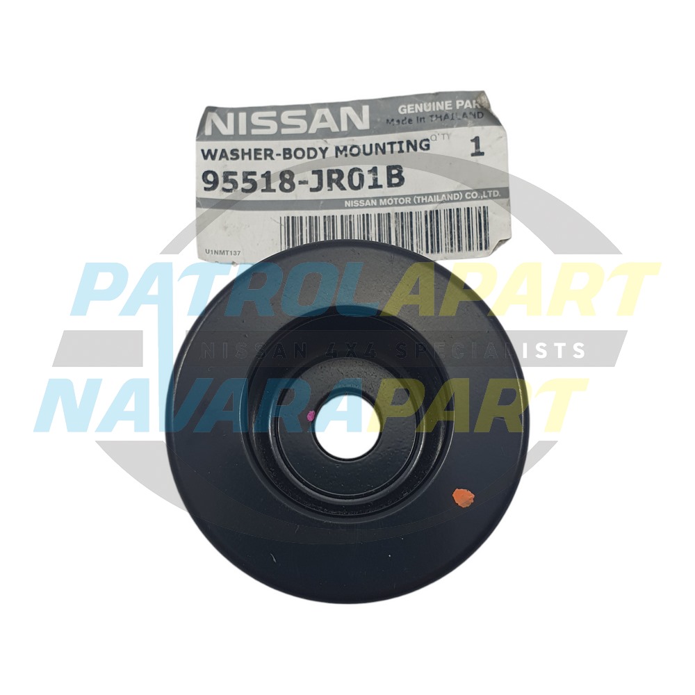 Genuine Nissan 2nd Row Rubber Body Mount Washer - Navara D40 YD25 THAI MNT