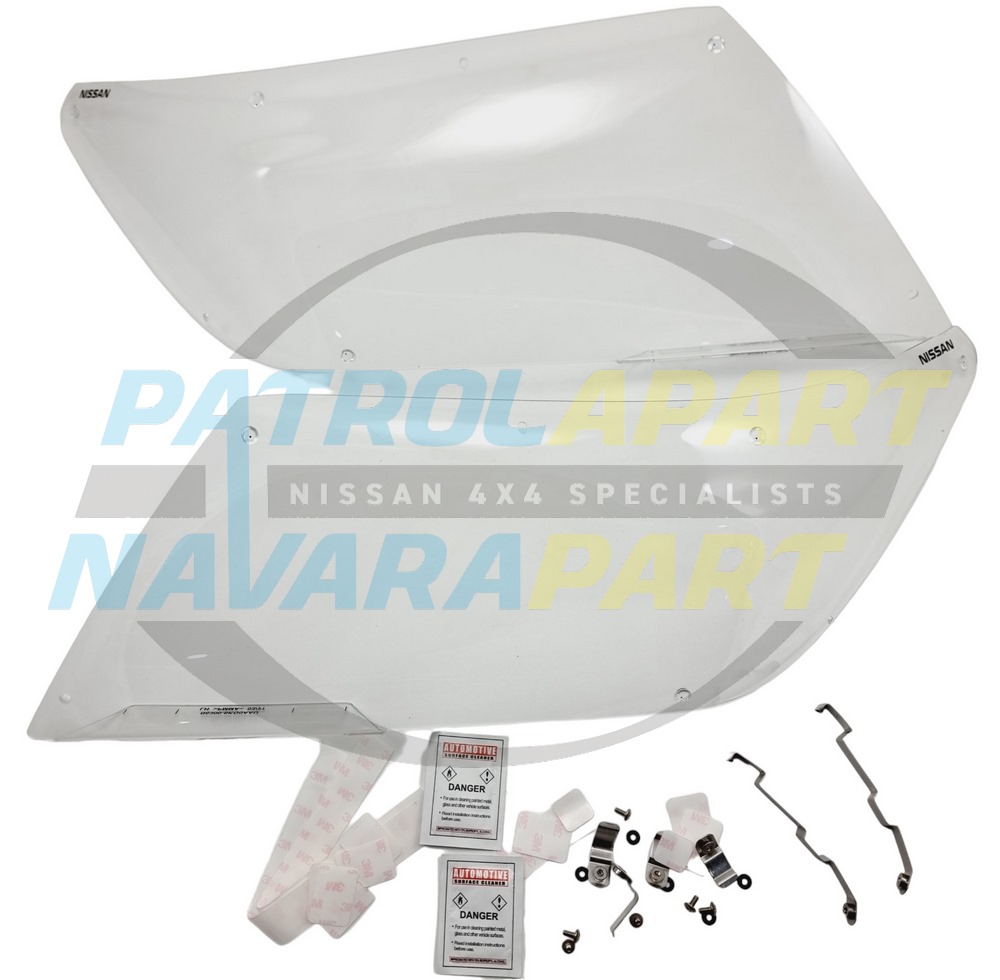 Genuine Nissan Headlight Cover Protectors PAIR - Nissan Navara D23 NP300 S5 LED
