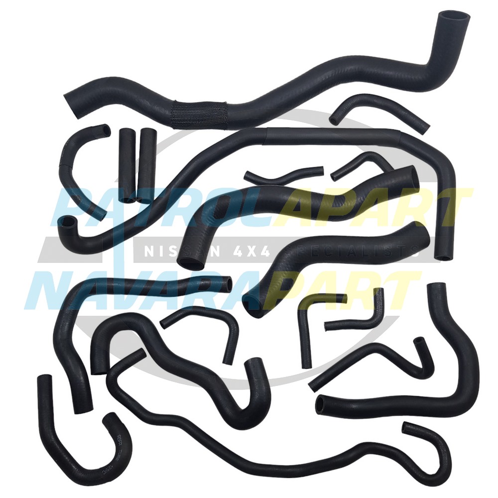 Radiator & Heater Cooling Hose Kit - Nissan Navara D40 & Pathfinder R51 YD25 2005-10