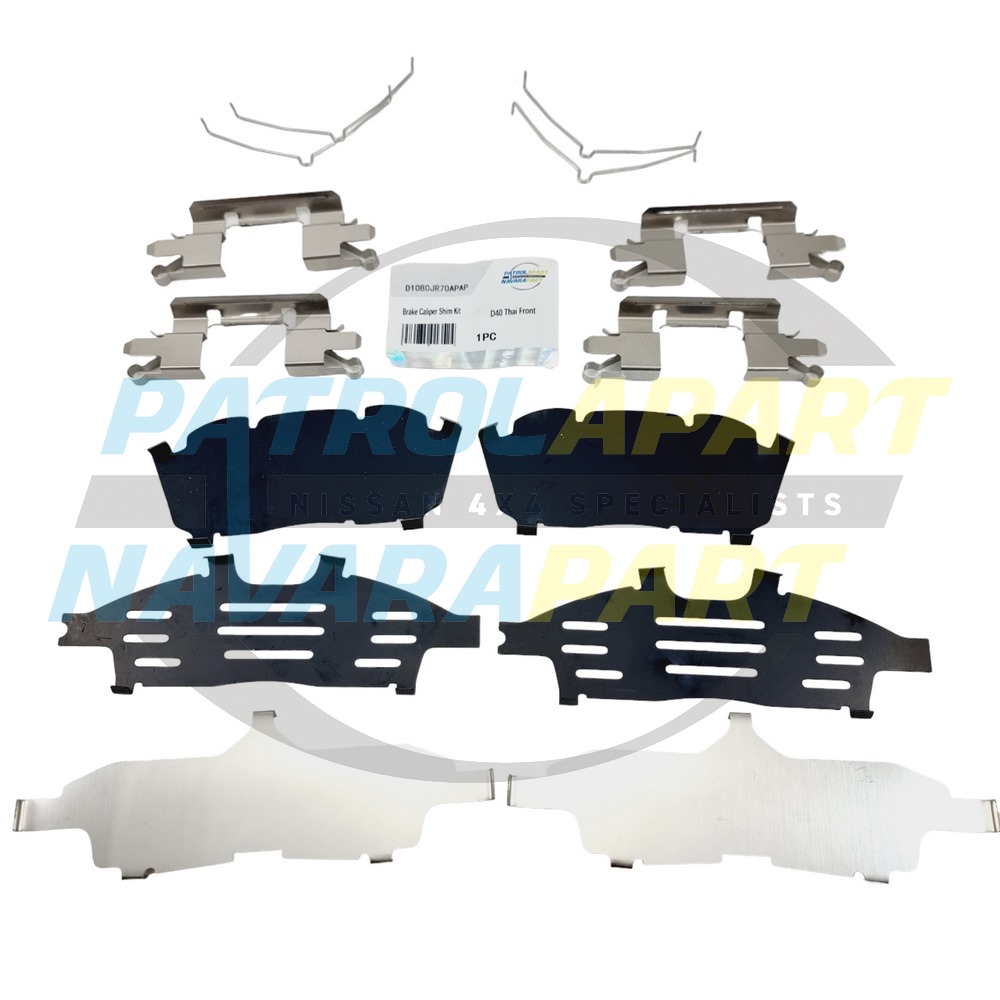 Brake Caliper Shim Kit Front - Nissan Navara D40 Thai YD25