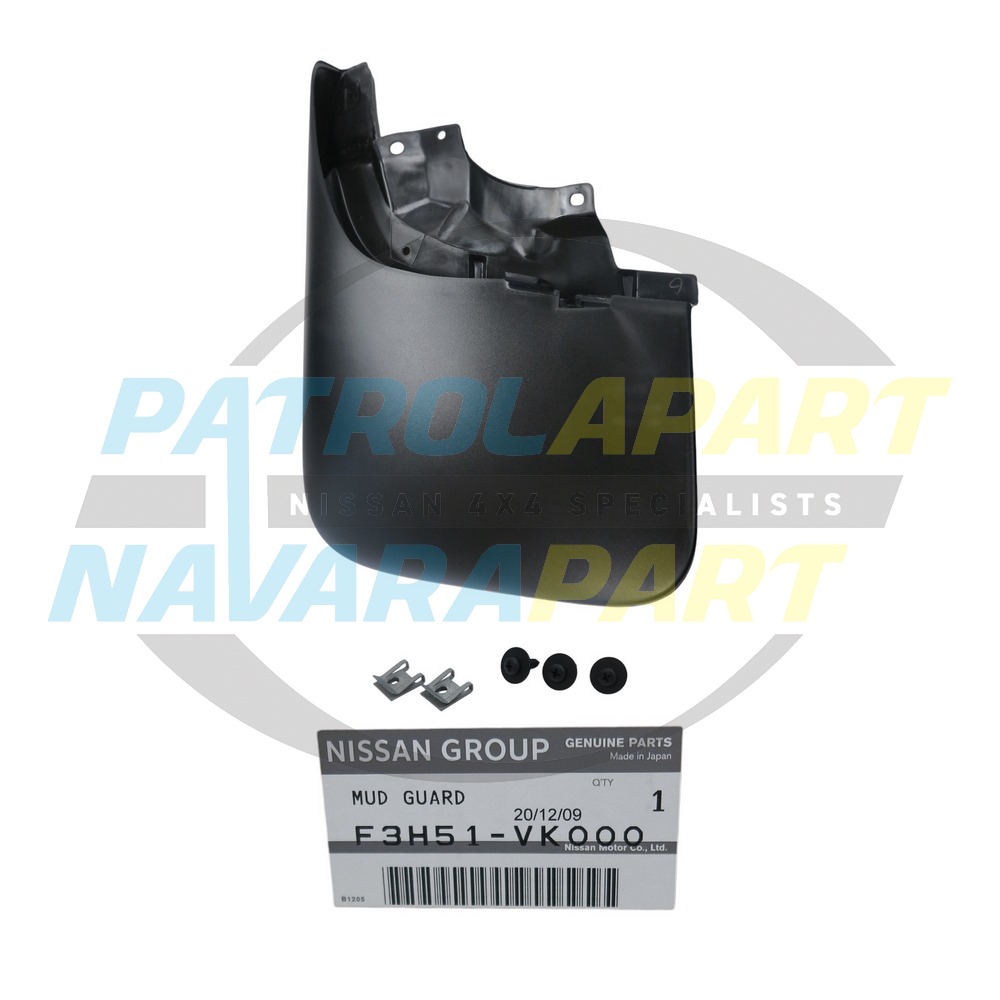 Genuine Nissan Left Front Mudflap - Navara D22 4WD (2001 Onwards)