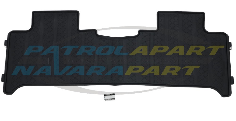 Genuine Nissan Navara D23 NP300 Dual Cab Rear Rubber Floor Mat