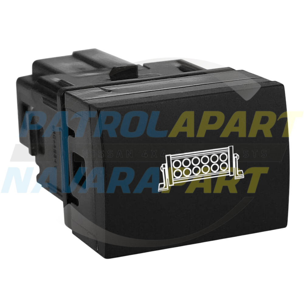 HULK Light Bar Accessory Switch - Nissan Navara D27 Mitsubishi Triton MV
