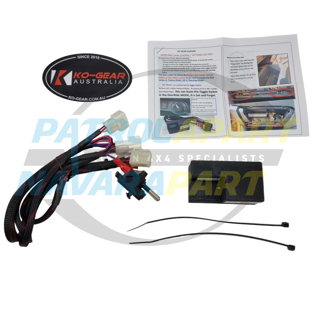 KO Gear Rear Diff Lock Override System - Nissan Navara D23 NP300