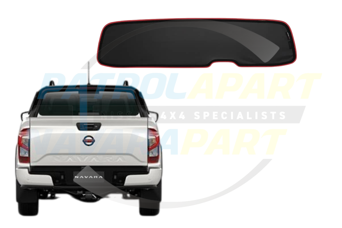 Snap Sunshade Rear Windscreen - Nissan Navara D27 Mitsubishi Triton MV