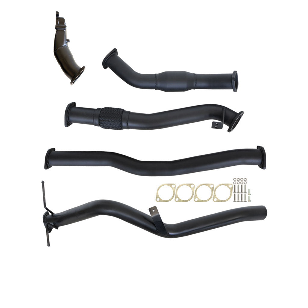 3" Turbo Back Exhaust With Catalytic Converter No Muffler - Nissan Navara D22 YD25 2.5L