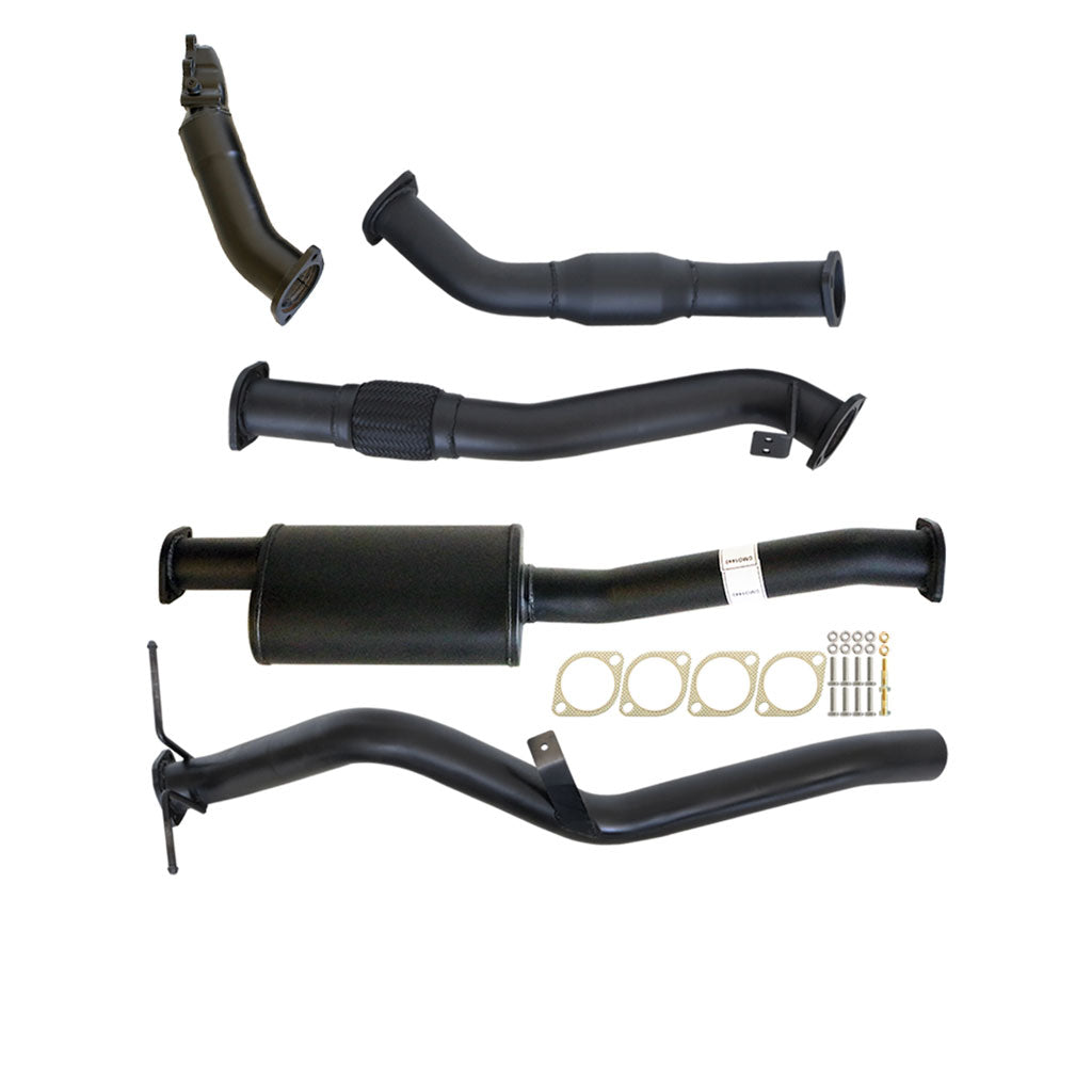 3" Turbo Back Exhaust With Cat And Muffler - Nissan Navara D22 ZD30 3L