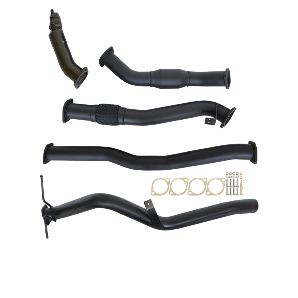 3" Turbo Back Exhaust With Cat No Muffler - Nissan Navara D22 ZD30 3L