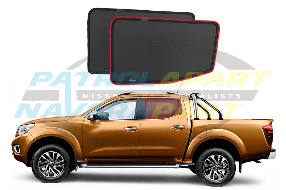 Snap Sunshade For 2nd Row Rear Window Set - Nissan Navara NP300