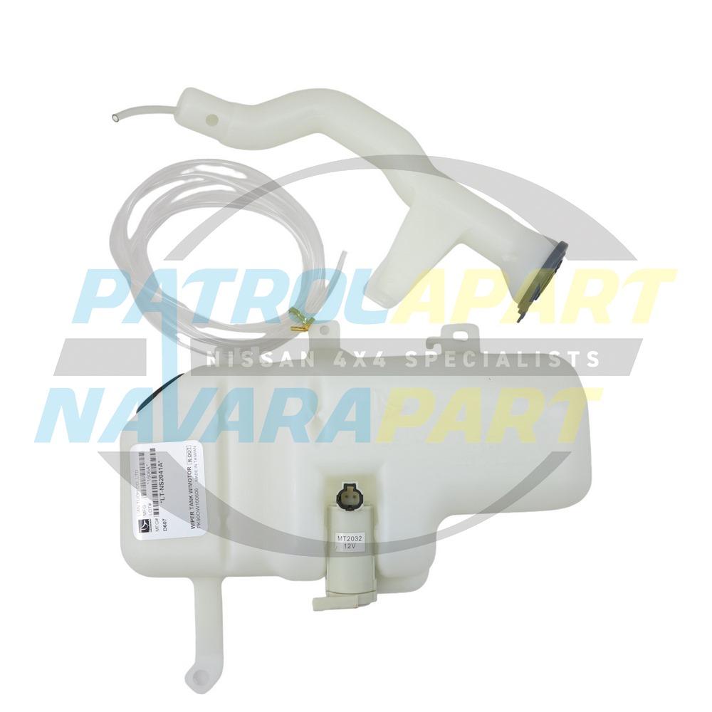 Windscreen Washer Tank Bottle & Pump - Nissan Navara D22 (2/97 - 10/01)
