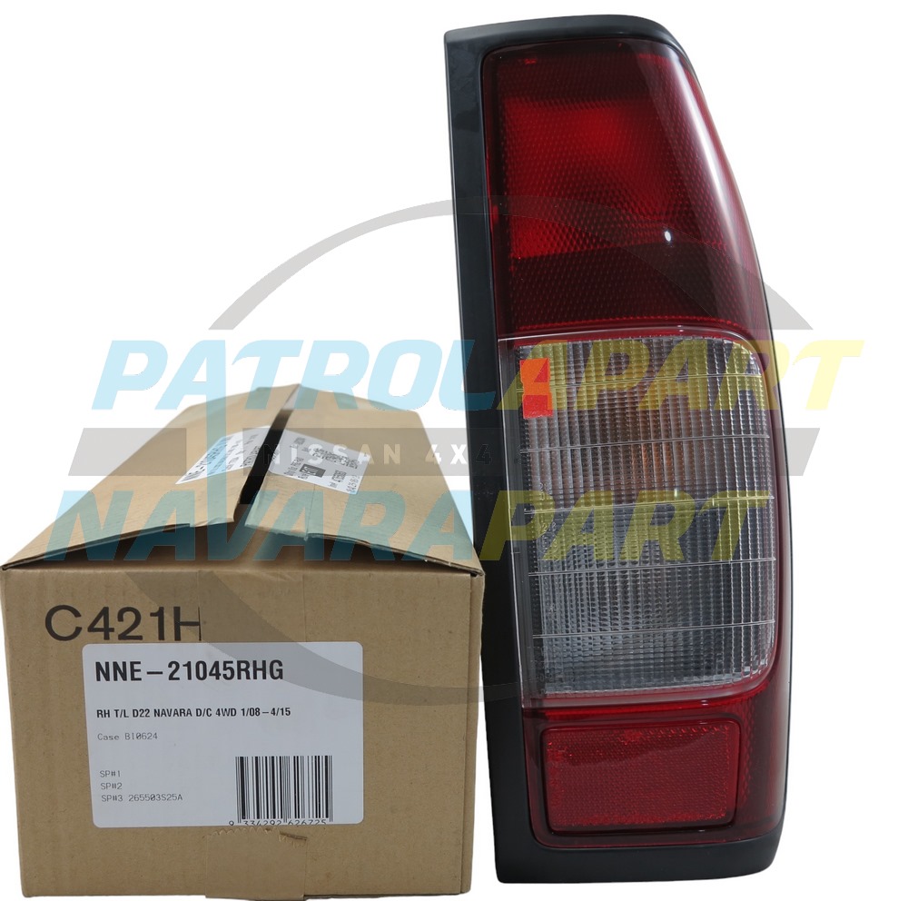 Tail Light RH Driver Side - Nissan Navara D22 Dual Cab 2008 on