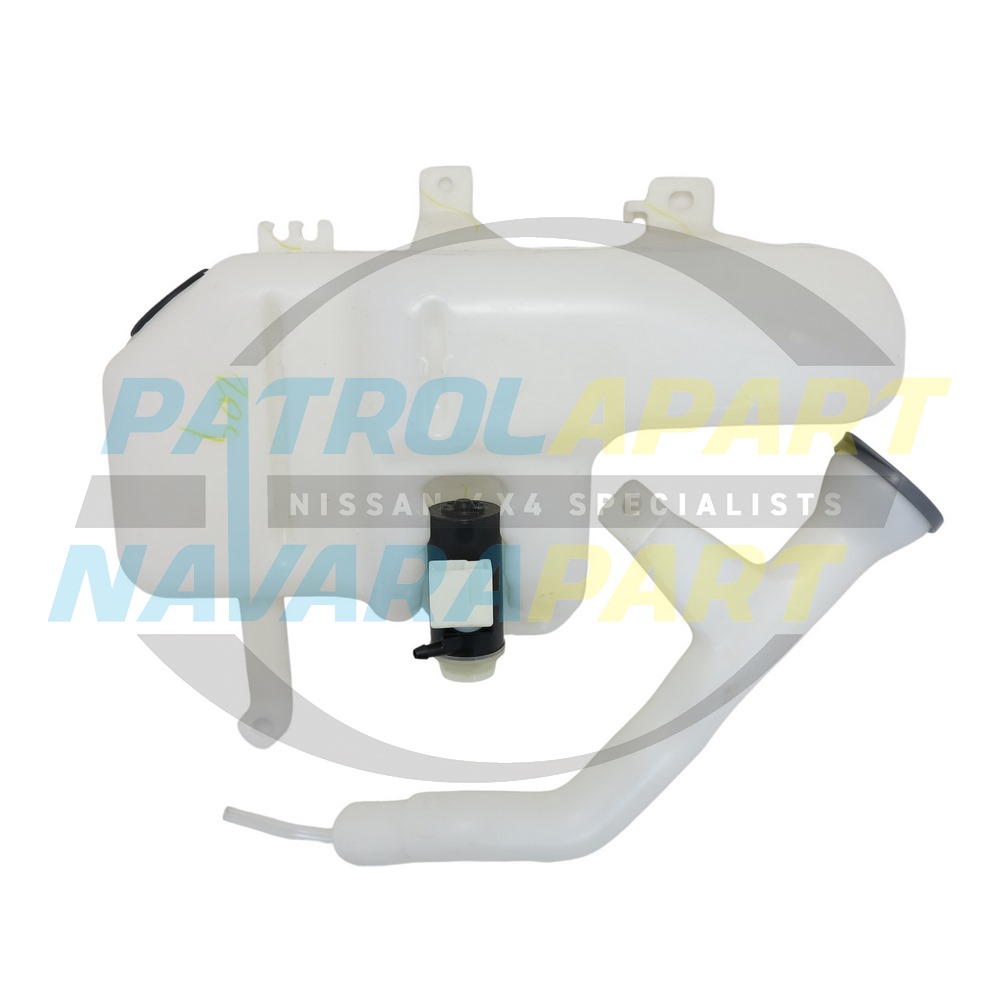 Windscreen Washer Tank Bottle & Pump - Nissan Navara D22 YD25 2008 on