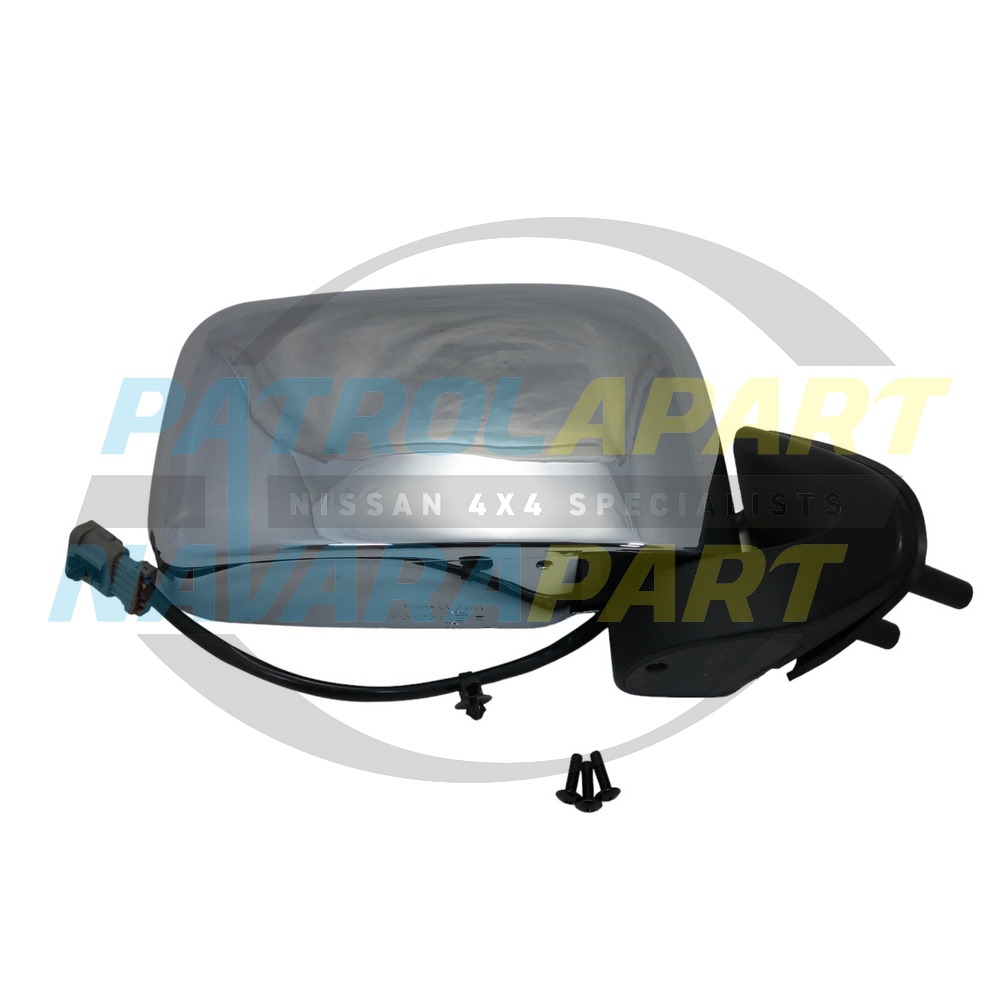 Right Hand Electric Chrome Mirror - Nissan Navara D22 4WD 2001 On
