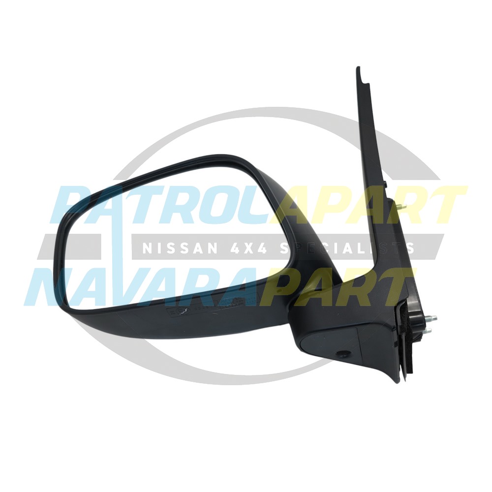 Left Hand Manual Mirror fits Nissan Navara D40 VSK MNT 2WD 2008-2015