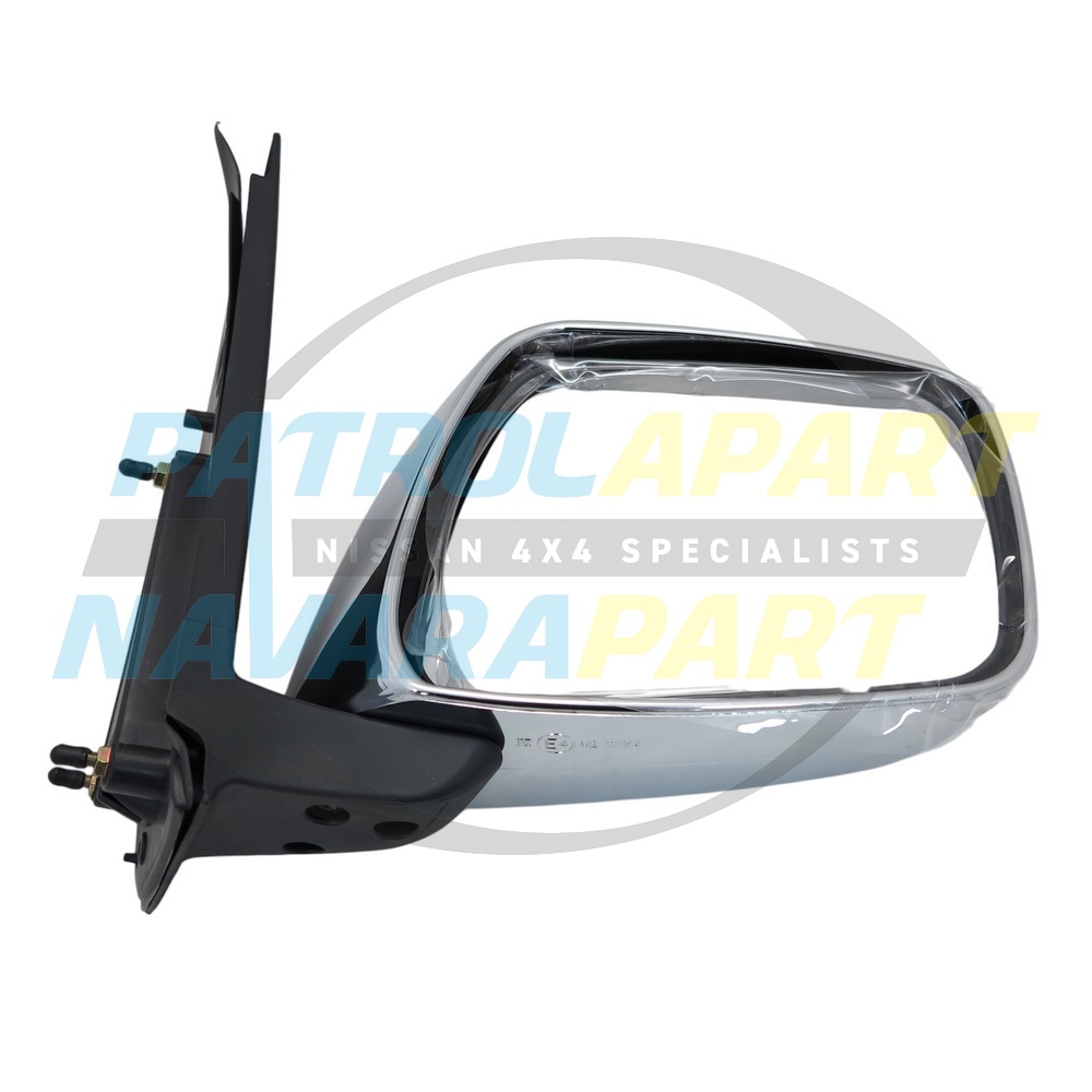 Right Hand Manual Chrome Mirror - Nissan Navara D40 VSK 4WD 2005-10