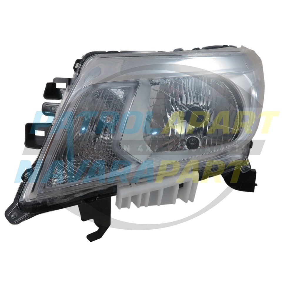 LH Left Halogen Headlight Lamp - Nissan Navara D23 NP300 Series 1-4 RX / DX