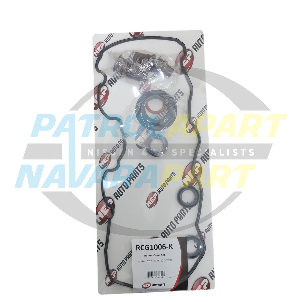 Plastic Rocker Cover Gasket Kit for Nissan Navara Spanish D40 R51 YD25 127kW