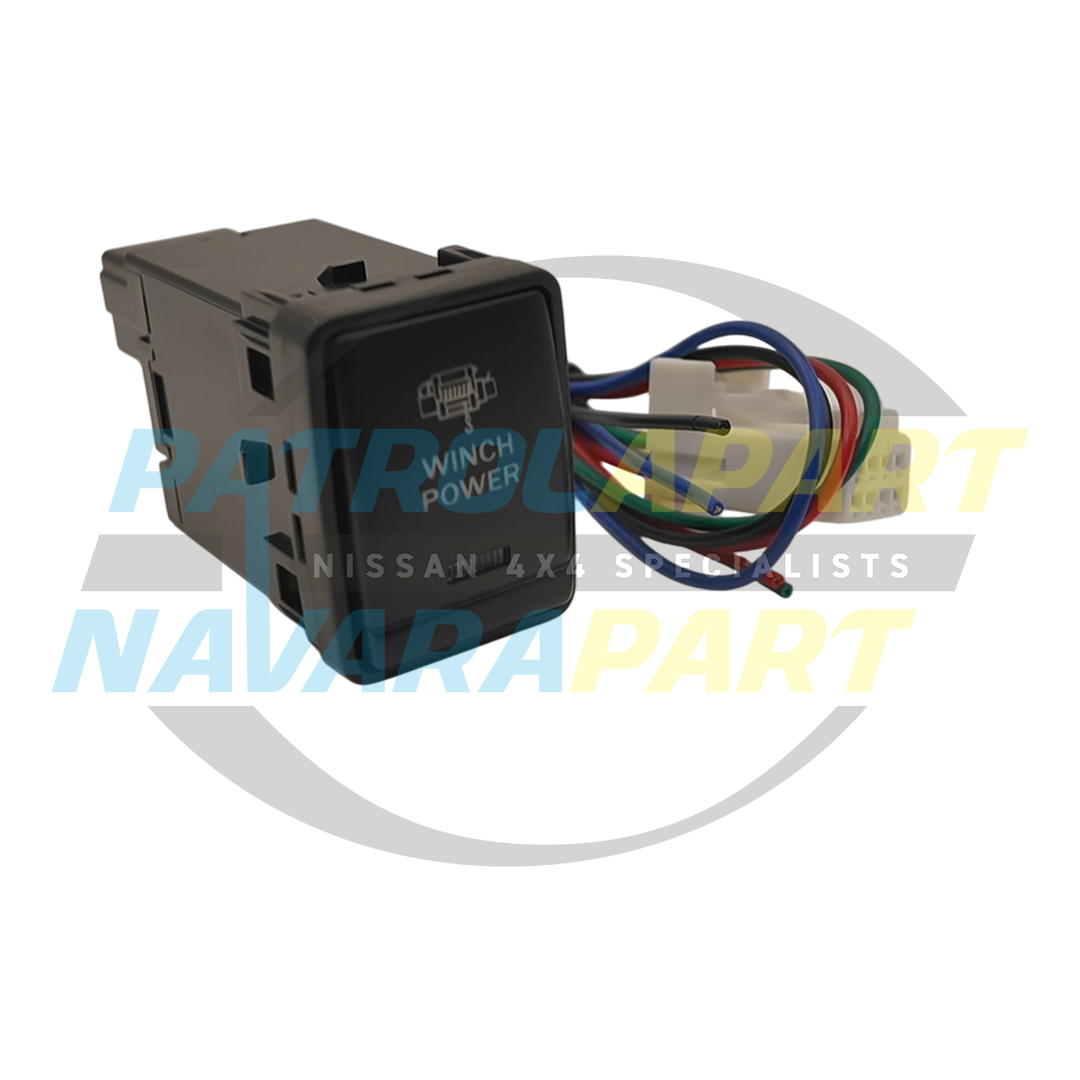 Winch On-Off Push Switch - Nissan Pathfinder R52, Navara NP300