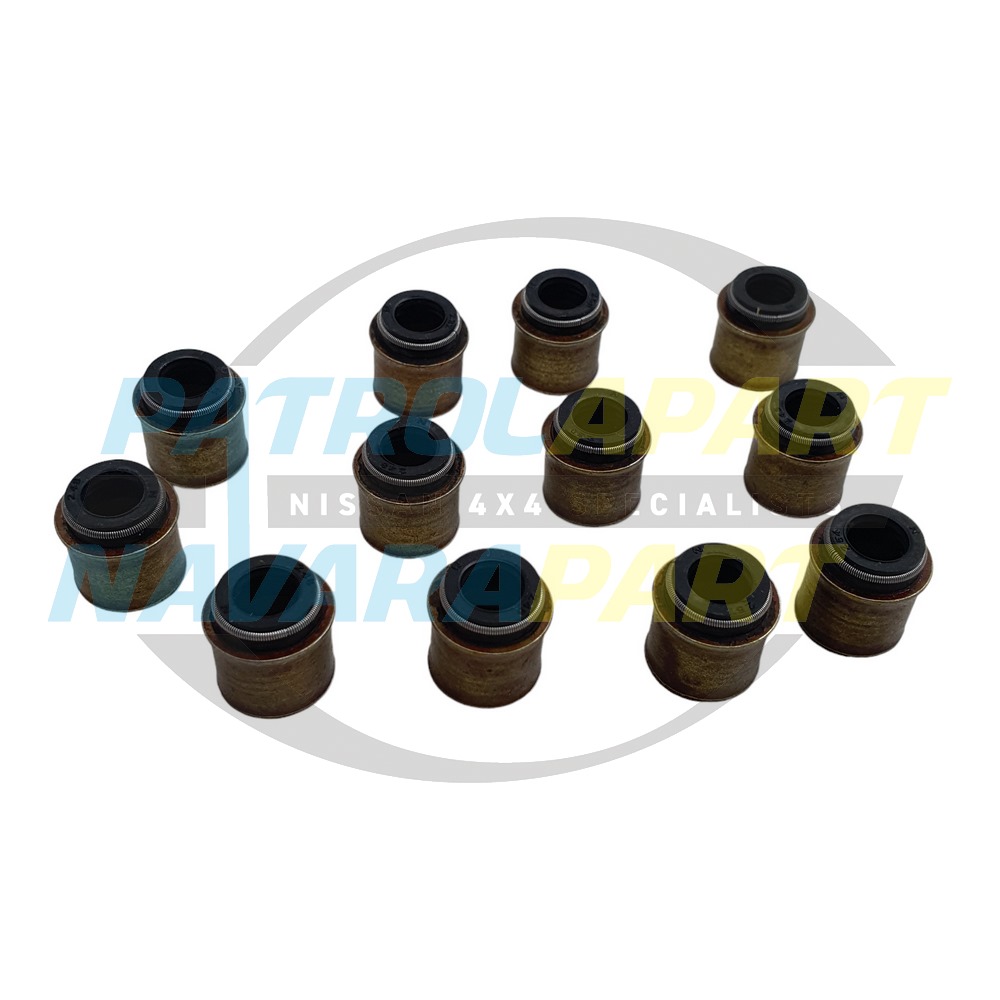 Genuine Nissan Inlet & Exhaust Valve Stem Seal Set TD42 - Nissan Patrol Y60 GQ & Y61 GU