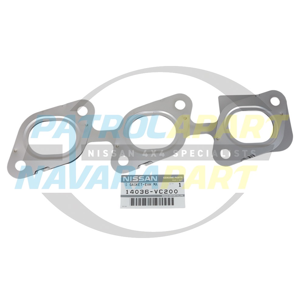 Genuine Nissan Exhaust Manifold Gasket FRONT TB48 - Nissan Patrol Y61 GU