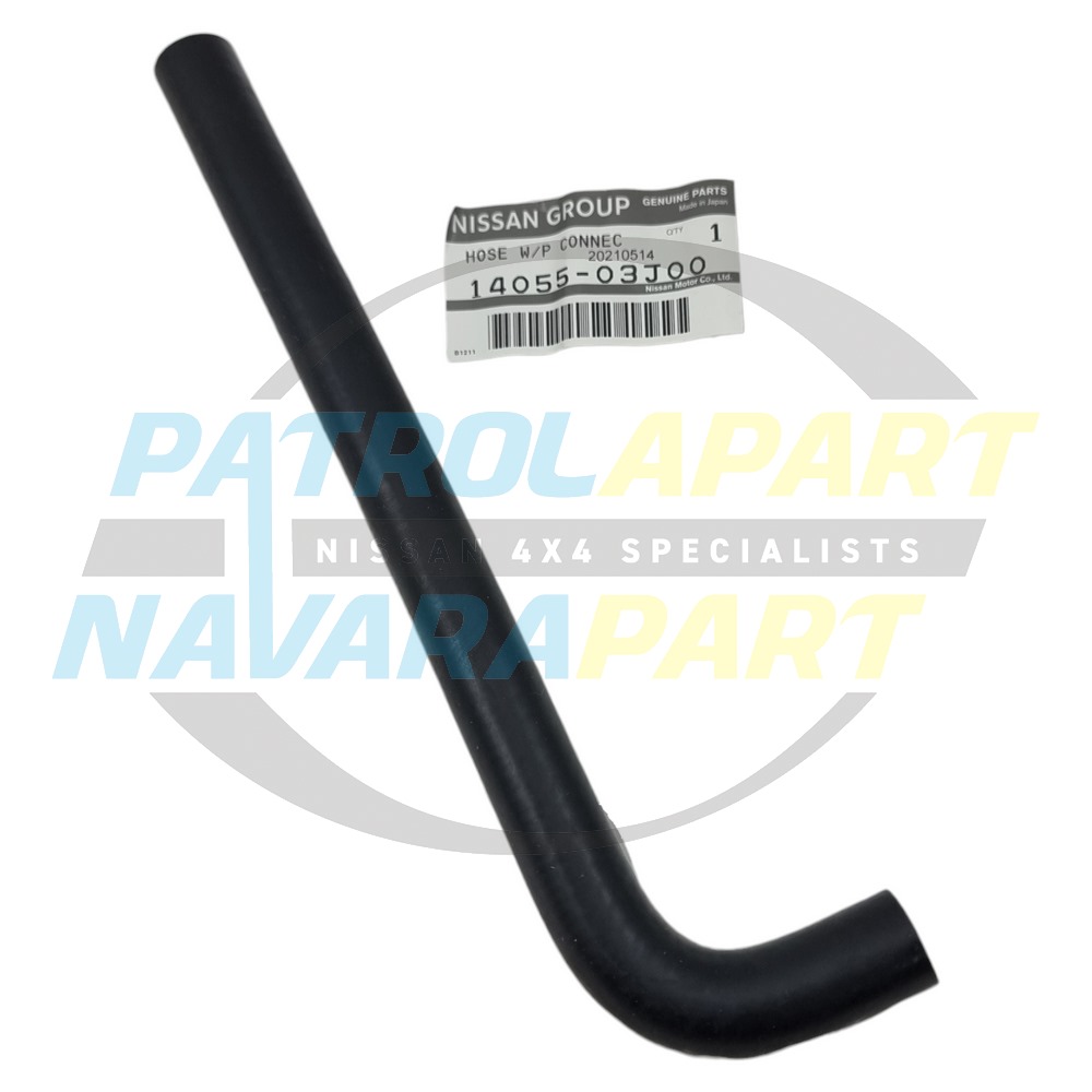 Genuine Nissan Thermostat Bypass Hose TB42 - Nissan Patrol Y60 GQ