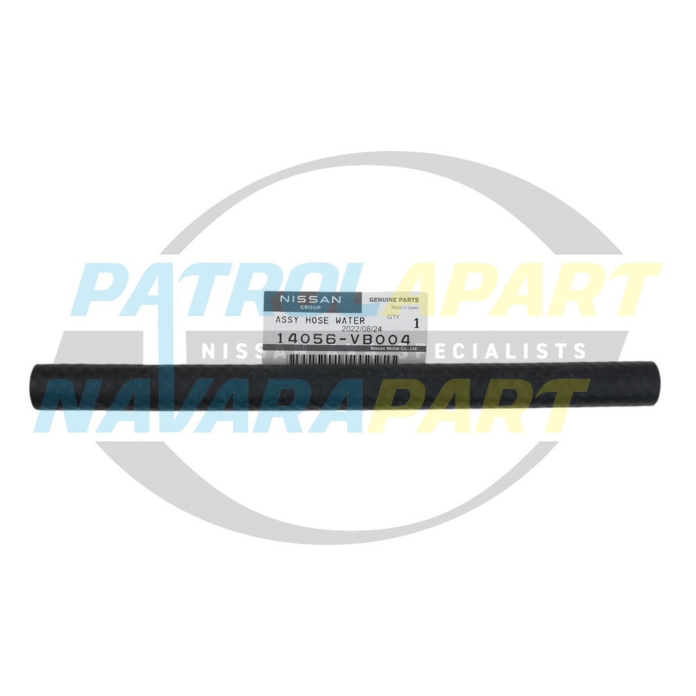 Genuine Nissan Bypass Water Hose Oil Cooler to Pipe TB45 - Nissan Patrol Y61 GU