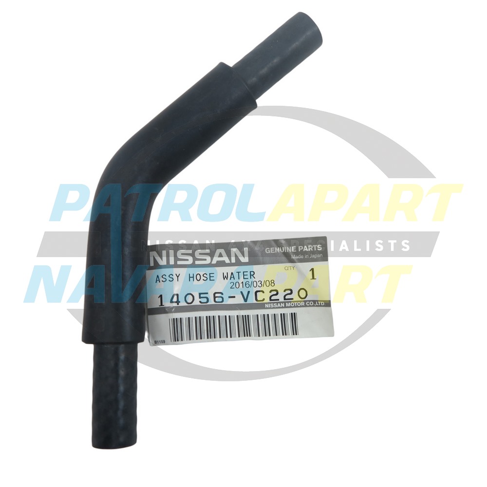 Genuine Nissan Bypass Water Hose TB48 - Nissan Patrol Y61 GU