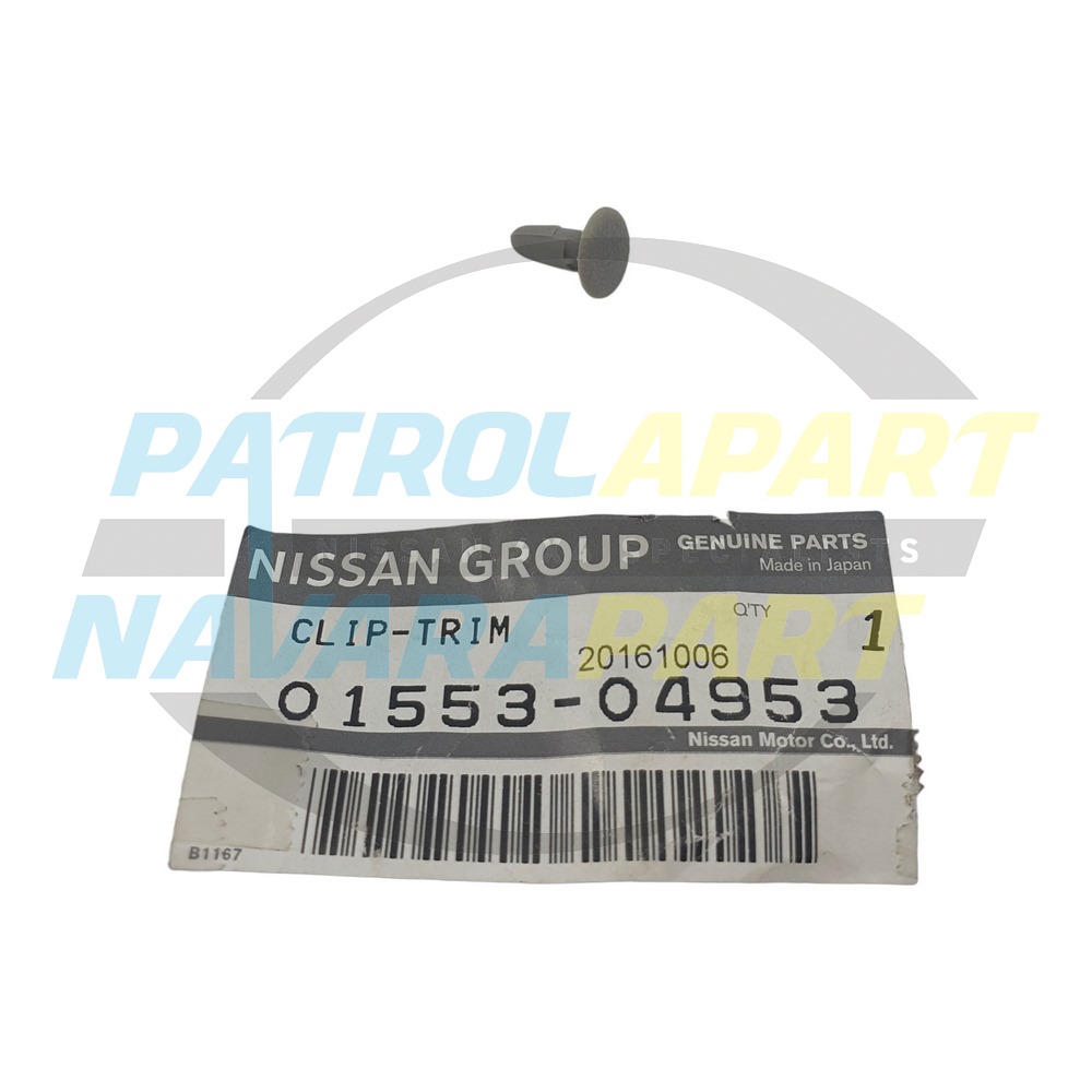 Genuine Nissan Barn Door Interior Trim Clip Colour W - Nissan Patrol Y61 GU