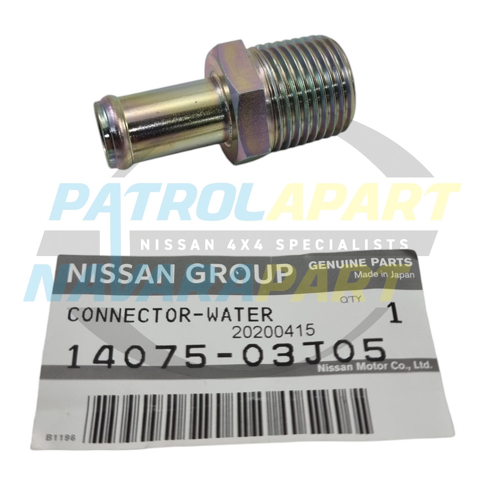 Genuine Nissan Thermostat Water Fitting RD28 TB42 - Nissan Patrol Y60 GQ