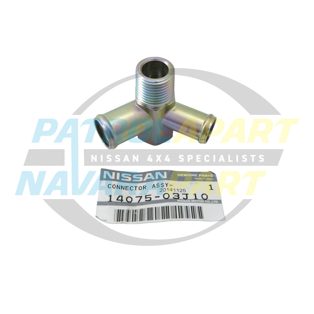 Genuine Nissan Double Water Outlet TB42 - Nissan Patrol Y60 GQ